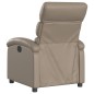 vidaXL Sillón reclinable de cuero sintético color capuchino vidaXL Sillón reclinable de cuero sintético color capuchino