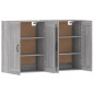 vidaXL Armarios de pared 2 uds madera de ingeniería gris Sonoma vidaXL Armarios de pared 2 uds madera de ingeniería gris Sonoma
