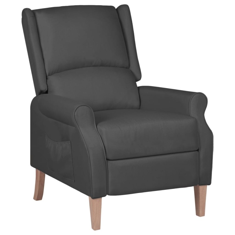 vidaXL Silla reclinable de tela gris oscuro vidaXL Silla reclinable de tela gris oscuro