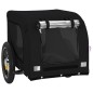 vidaXL Remolque de bicicleta mascotas hierro tela Oxford negro vidaXL Remolque de bicicleta mascotas hierro tela Oxford negro