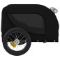 vidaXL Remolque de bicicleta mascotas hierro tela Oxford negro vidaXL Remolque de bicicleta mascotas hierro tela Oxford negro