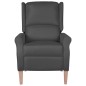 vidaXL Silla reclinable de tela gris oscuro vidaXL Silla reclinable de tela gris oscuro