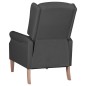 vidaXL Silla reclinable de tela gris oscuro vidaXL Silla reclinable de tela gris oscuro