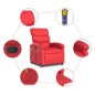 vidaXL Sillón de masaje reclinable cuero sintético rojo vidaXL Sillón de masaje reclinable cuero sintético rojo