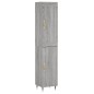 vidaXL Aparador alto madera contrachapada gris Sonoma 34,5x34x180 cm vidaXL Aparador alto madera contrachapada gris Sonoma 34,5x34x180 cm