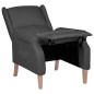 vidaXL Silla reclinable de tela gris oscuro vidaXL Silla reclinable de tela gris oscuro