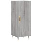 vidaXL Aparador alto madera contrachapada gris Sonoma 34,5x34x180 cm vidaXL Aparador alto madera contrachapada gris Sonoma 34,5x34x180 cm