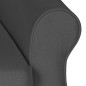 vidaXL Silla reclinable de tela gris oscuro vidaXL Silla reclinable de tela gris oscuro