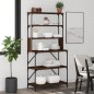 vidaXL Estantería cocina 6 niveles madera roble marrón 90x40x180 cm vidaXL Estantería cocina 6 niveles madera roble marrón 90x40x180 cm