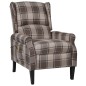 vidaXL Sillón de masaje reclinable de tela beige vidaXL Sillón de masaje reclinable de tela beige