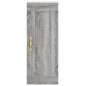vidaXL Aparador alto madera contrachapada gris Sonoma 34,5x34x180 cm vidaXL Aparador alto madera contrachapada gris Sonoma 34,5x34x180 cm