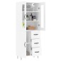 vidaXL Aparador alto madera contrachapada blanco 69,5x34x180 cm vidaXL Aparador alto madera contrachapada blanco 69,5x34x180 cm