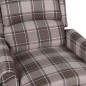 vidaXL Sillón de masaje reclinable de tela beige vidaXL Sillón de masaje reclinable de tela beige