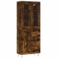 vidaXL Aparador alto madera contrachapada roble ahumado 69,5x34x180 cm vidaXL Aparador alto madera contrachapada roble ahumado 69,5x34x180 cm