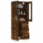 vidaXL Aparador alto madera contrachapada roble ahumado 69,5x34x180 cm vidaXL Aparador alto madera contrachapada roble ahumado 69,5x34x180 cm