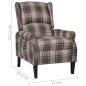 vidaXL Sillón de masaje reclinable de tela beige vidaXL Sillón de masaje reclinable de tela beige