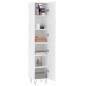 vidaXL Aparador alto madera de ingeniería blanco 34,5x34x180 cm