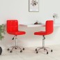 vidaXL Sillas de comedor giratorias 2 uds cuero sintético rojo vidaXL Sillas de comedor giratorias 2 uds cuero sintético rojo