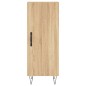 vidaXL Aparador de madera contrachapada roble Sonoma 34,5x34x180 cm