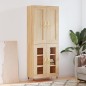 vidaXL Aparador alto madera contrachapada color roble 69,5x34x180 cm vidaXL Aparador alto madera contrachapada color roble 69,5x34x180 cm