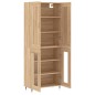 vidaXL Aparador alto madera contrachapada color roble 69,5x34x180 cm vidaXL Aparador alto madera contrachapada color roble 69,5x34x180 cm
