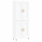 vidaXL Aparador alto madera contrachapada blanco 69,5x34x180 cm vidaXL Aparador alto madera contrachapada blanco 69,5x34x180 cm