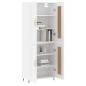 vidaXL Aparador alto madera contrachapada blanco 69,5x34x180 cm vidaXL Aparador alto madera contrachapada blanco 69,5x34x180 cm