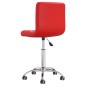 vidaXL Sillas de comedor giratorias 2 uds cuero sintético rojo vidaXL Sillas de comedor giratorias 2 uds cuero sintético rojo