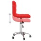 vidaXL Sillas de comedor giratorias 2 uds cuero sintético rojo vidaXL Sillas de comedor giratorias 2 uds cuero sintético rojo