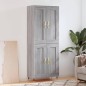 vidaXL Aparador alto madera contrachapada gris sonoma 69,5x34x180 cm vidaXL Aparador alto madera contrachapada gris sonoma 69,5x34x180 cm