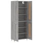 vidaXL Aparador alto madera contrachapada gris sonoma 69,5x34x180 cm vidaXL Aparador alto madera contrachapada gris sonoma 69,5x34x180 cm