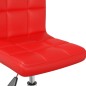 vidaXL Sillas de comedor giratorias 2 uds cuero sintético rojo vidaXL Sillas de comedor giratorias 2 uds cuero sintético rojo