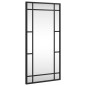 vidaXL Espejo de pared rectangular de hierro negro 30x60 cm vidaXL Espejo de pared rectangular de hierro negro 30x60 cm