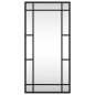 vidaXL Espejo de pared rectangular de hierro negro 30x60 cm vidaXL Espejo de pared rectangular de hierro negro 30x60 cm