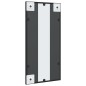 vidaXL Espejo de pared rectangular de hierro negro 30x60 cm vidaXL Espejo de pared rectangular de hierro negro 30x60 cm