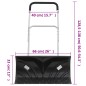 vidaXL Pala de nieve con mango extensible lámina de acero negro 66 cm vidaXL Pala de nieve con mango extensible lámina de acero negro 66 cm