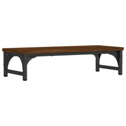 vidaXL Soporte de pantalla madera ingeniería marrón roble 55x23x14 cm