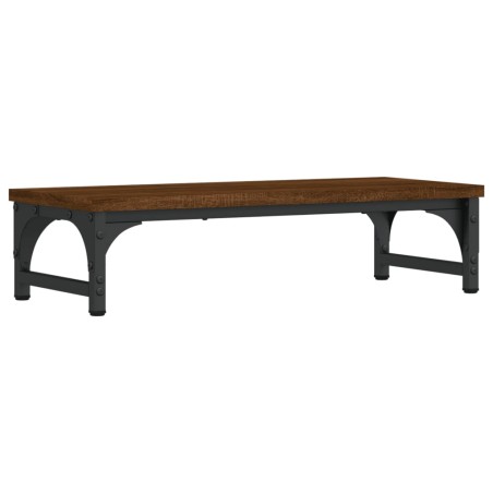 vidaXL Soporte de pantalla madera ingeniería marrón roble 55x23x14 cm