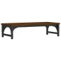 vidaXL Soporte de pantalla madera ingeniería marrón roble 55x23x14 cm vidaXL Soporte de pantalla madera ingeniería marrón roble 55x23x14 cm
