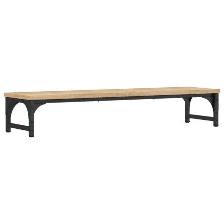 vidaXL Soporte de pantalla madera ingeniería roble Sonoma 85x23x15,5cm