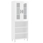 vidaXL Aparador alto madera contrachapada blanco 69,5x34x180 cm vidaXL Aparador alto madera contrachapada blanco 69,5x34x180 cm