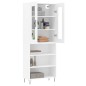 vidaXL Aparador alto madera contrachapada blanco 69,5x34x180 cm vidaXL Aparador alto madera contrachapada blanco 69,5x34x180 cm