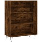 vidaXL Aparador alto madera contrachapada roble ahumado 69,5x34x180 cm vidaXL Aparador alto madera contrachapada roble ahumado 69,5x34x180 cm