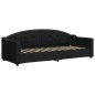 vidaXL Sofá cama nido con colchón tela negro 80x200 cm vidaXL Sofá cama nido con colchón tela negro 80x200 cm