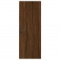 vidaXL Aparador alto madera contrachapada roble marrón 34,5x34x180 cm