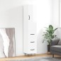 vidaXL Aparador alto madera contrachapada blanco brillo 34,5x34x180 cm vidaXL Aparador alto madera contrachapada blanco brillo 34,5x34x180 cm