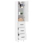 vidaXL Aparador alto madera contrachapada blanco brillo 34,5x34x180 cm vidaXL Aparador alto madera contrachapada blanco brillo 34,5x34x180 cm