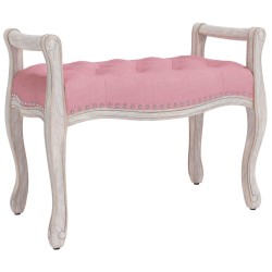 vidaXL Banco de terciopelo rosa 80x45x60 cm