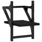 vidaXL Estantes de pared con barras 2 unidades negro 20x25x30 cm vidaXL Estantes de pared con barras 2 unidades negro 20x25x30 cm