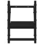 vidaXL Estantes de pared con barras 2 unidades negro 20x25x30 cm vidaXL Estantes de pared con barras 2 unidades negro 20x25x30 cm
